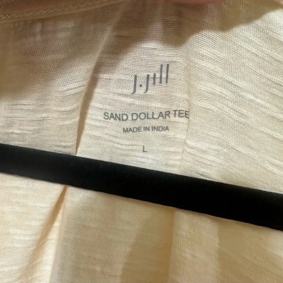 J. Jill Sand Dollar Sailing Seas T-shirt Women L Pastel Pink - Picture 4 of 7